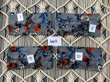 Load image into Gallery viewer, Orange &amp; Blue Floral
