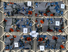 Load image into Gallery viewer, Orange &amp; Blue Floral
