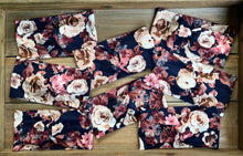 Load image into Gallery viewer, Dusty Rose &amp; Caramel Floral on Navy
