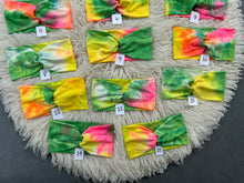 Load image into Gallery viewer, Tie Dye-green, pink &amp; yellow
