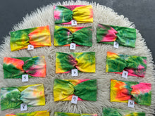 Load image into Gallery viewer, Tie Dye-green, pink &amp; yellow
