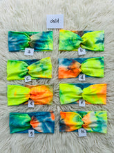 Load image into Gallery viewer, Tie Dye-blue, green, orange &amp; yellow
