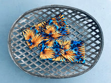 Load image into Gallery viewer, Golden Palms on Blue Leopard
