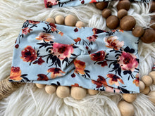 Load image into Gallery viewer, Floral on Robins Egg Blue
