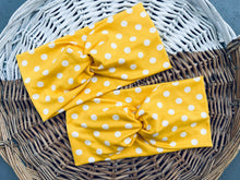 Load image into Gallery viewer, Bright Yellow &amp; White Polka Dots
