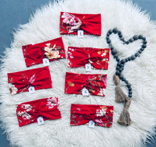 Load image into Gallery viewer, Dainty Spring Floral on Red
