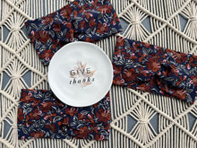Load image into Gallery viewer, Rust &amp; Rose Floral on Navy
