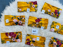 Load image into Gallery viewer, Floral &amp; Lace on Mustard
