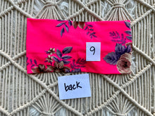 Load image into Gallery viewer, Hot Pink, Tan &amp; Purple Floral
