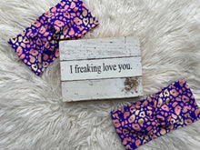 Load image into Gallery viewer, Heart Shaped Cheetah on Purple
