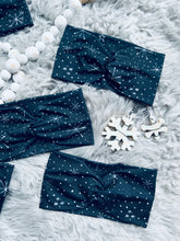 Load image into Gallery viewer, Last Chance: Sketched Snowflakes on Black-Child &amp; Toddler
