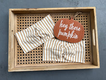 Load image into Gallery viewer, Golden Stripes on Cream
