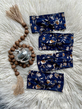 Load image into Gallery viewer, Autumn Floral Paisley on Navy
