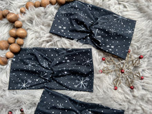 Load image into Gallery viewer, Last Chance: Sketched Snowflakes on Black-Child &amp; Toddler
