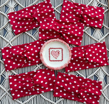 Load image into Gallery viewer, Crinkle Red &amp; White Polka Dots
