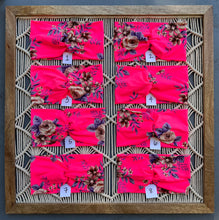 Load image into Gallery viewer, Hot Pink, Tan &amp; Purple Floral
