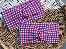Load image into Gallery viewer, Red White &amp; Blue Gingham
