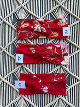 Load image into Gallery viewer, Dainty Spring Floral on Red
