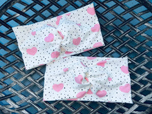 Load image into Gallery viewer, Pink Hearts with Black Polka Dots
