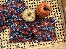 Load image into Gallery viewer, Rust &amp; Rose Floral on Navy
