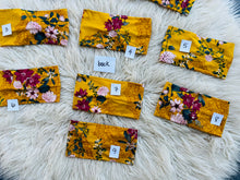 Load image into Gallery viewer, Floral &amp; Lace on Mustard
